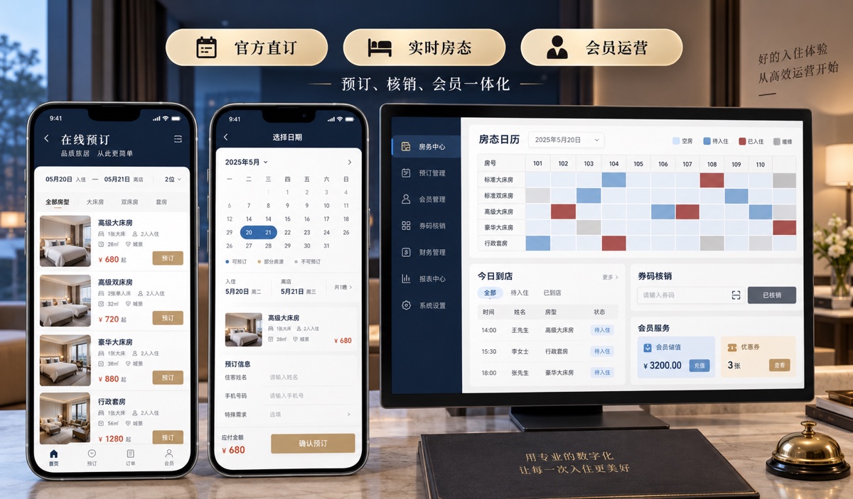酒店小程序预订与会员体系